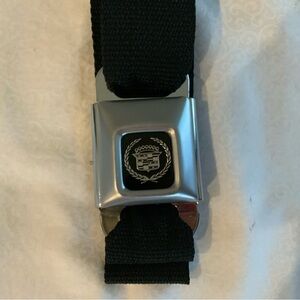 Cadillac Buckle- Down Seatbelt Belt Black Official GM Licensed Made In USA